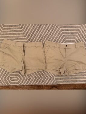 Two pairs of Women's Khaki Shorts - Neutral Tan